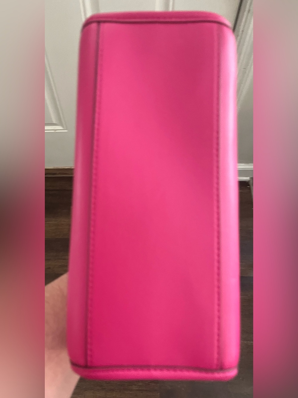 DKNY Hot Pink Cassandra Small Tote with Black Signature Strap - Picture 4 of 11